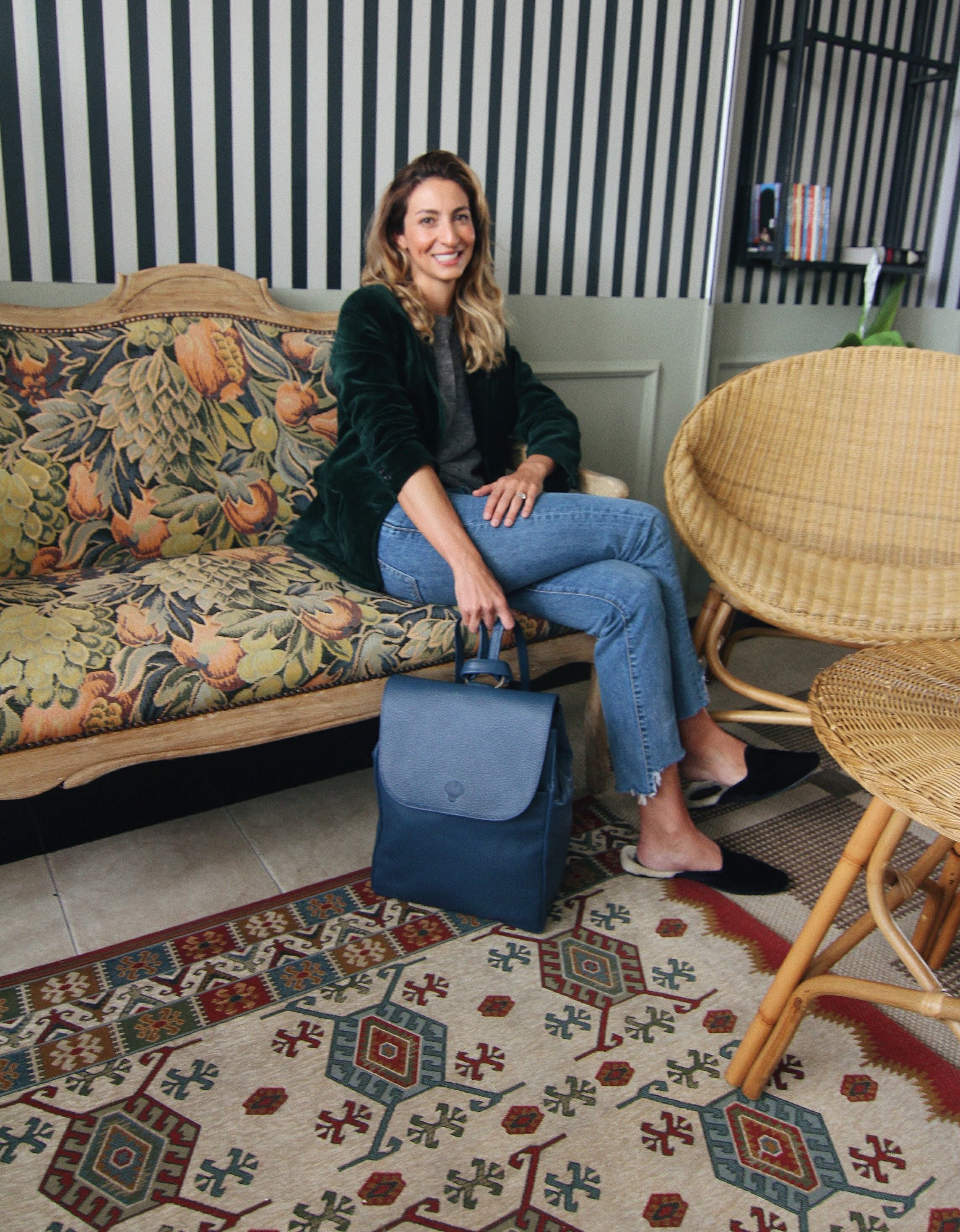 ESTEFANIA NEME PLISSÉ WOMAN BOHO BACKPACK COLOMBIA CASA DE AMELIA
