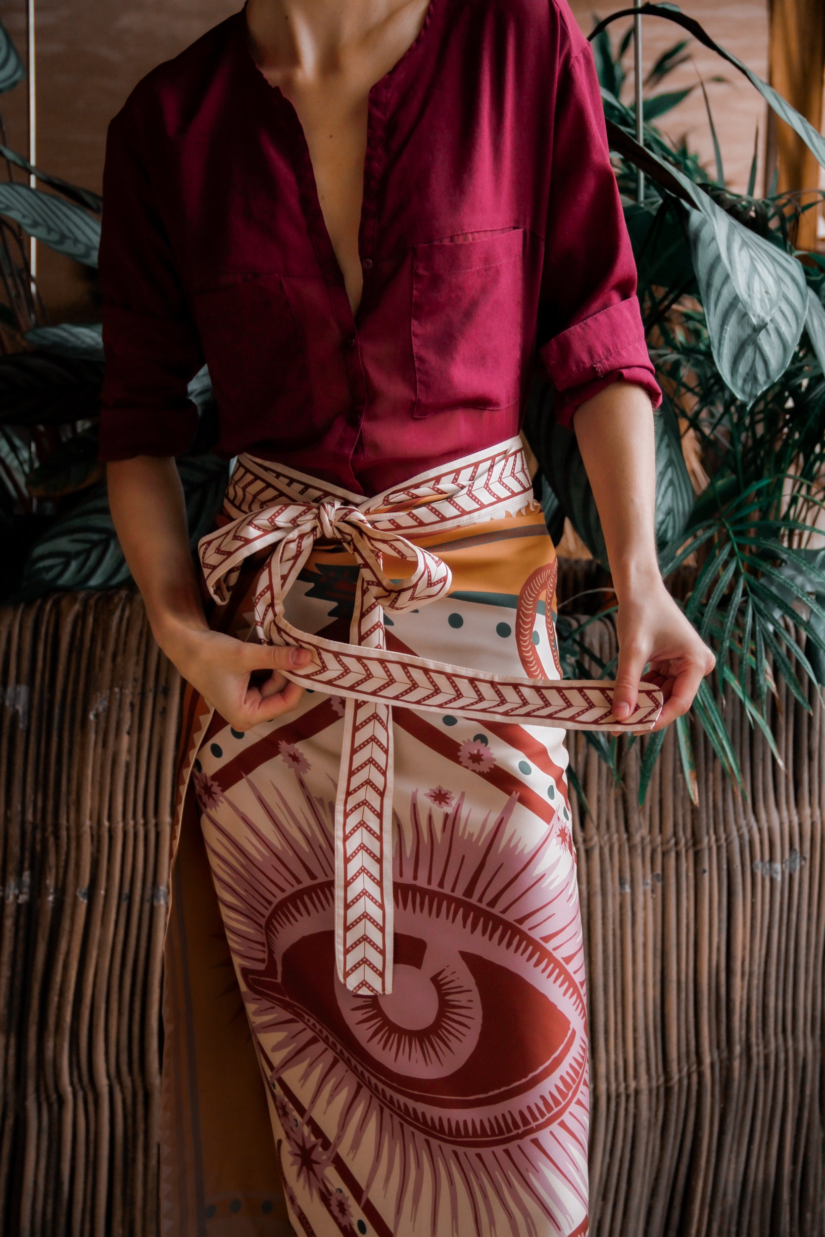 Sari Nazar, Crema / Vestido - Falda