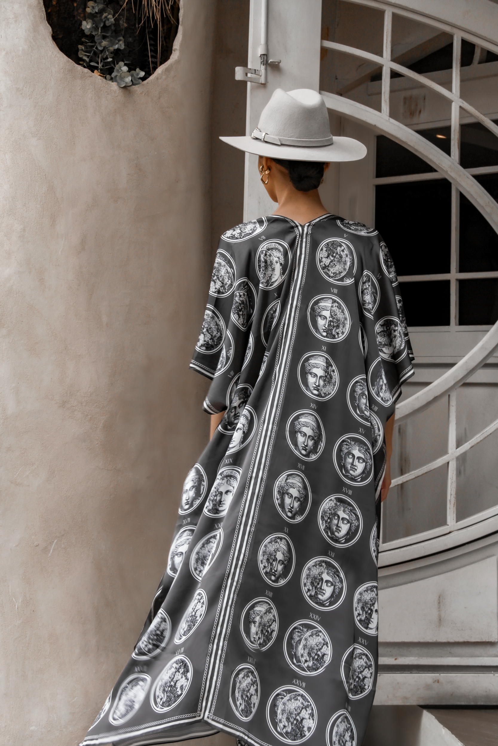 Kimono Luna Nueva, Gris Plata
