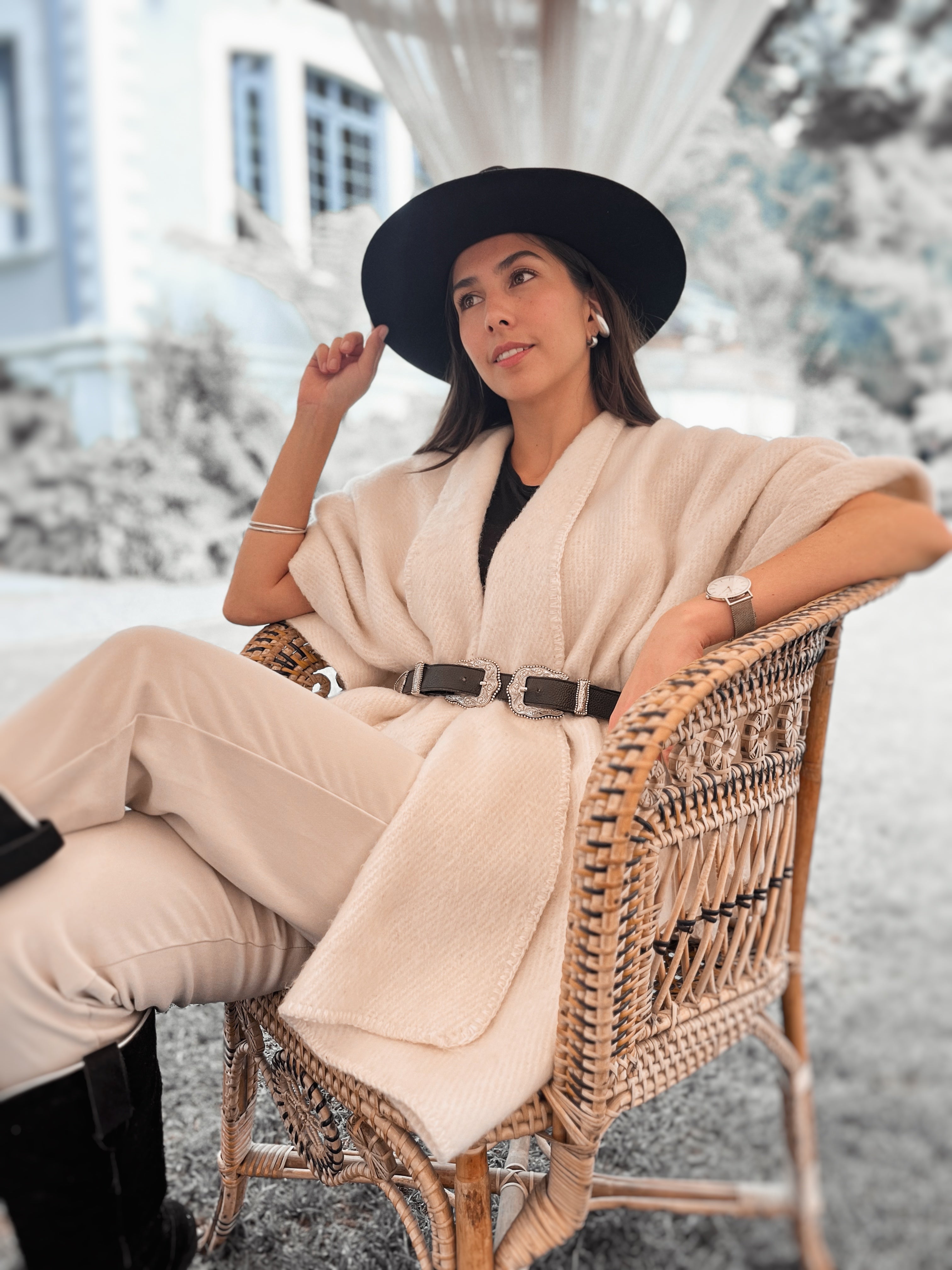 Poncho Duna, Beige