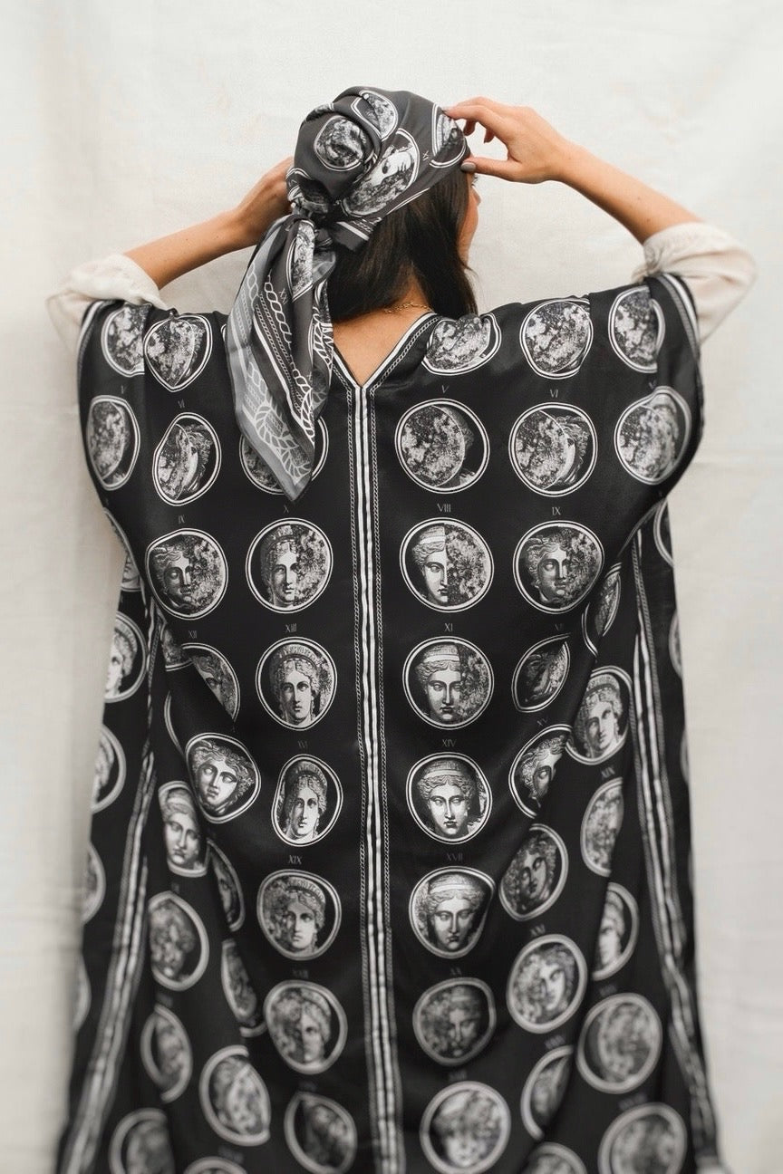 Kimono Luna Nueva, Gris Plata
