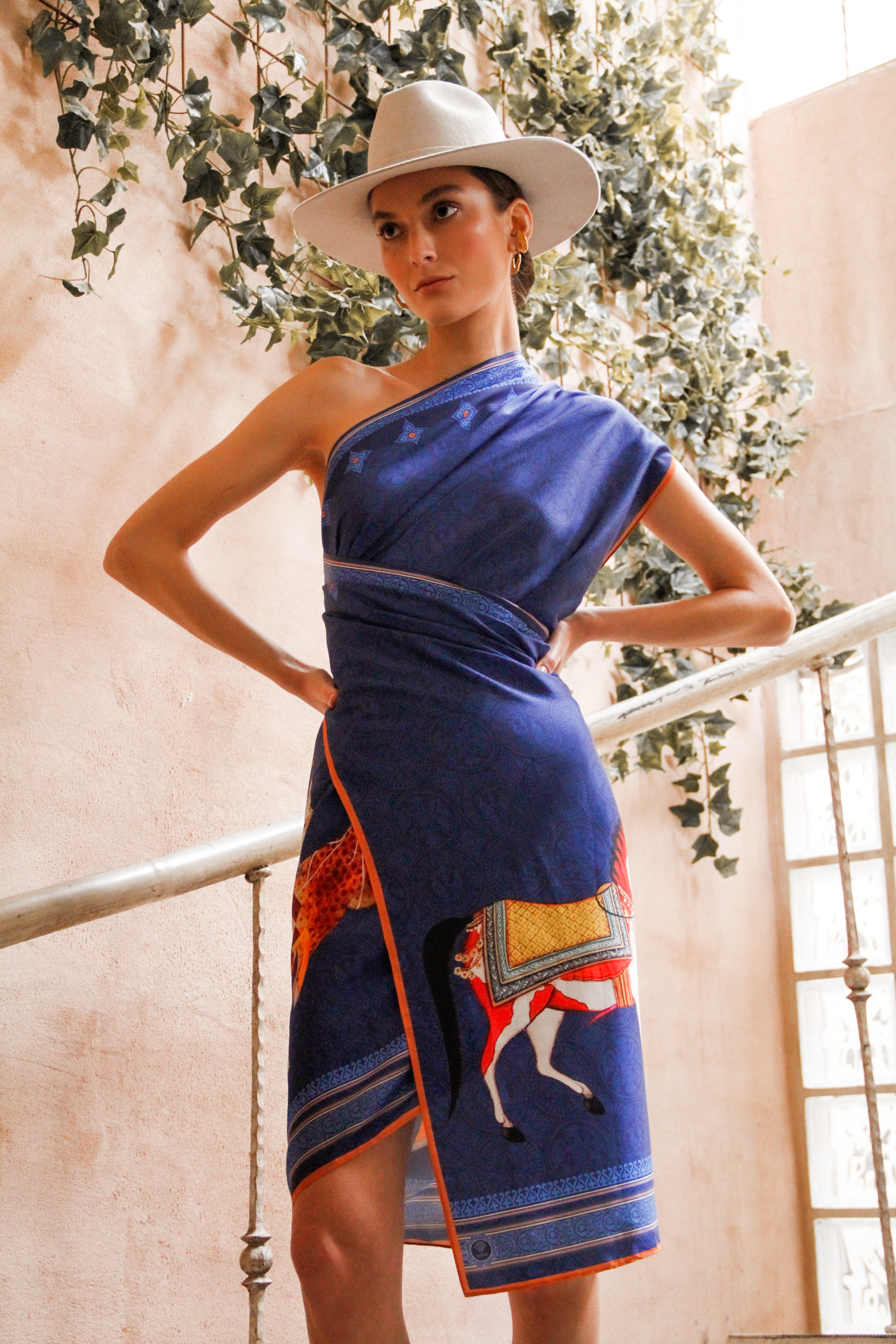 Sari Pallium, Azul/ Vestido - Falda