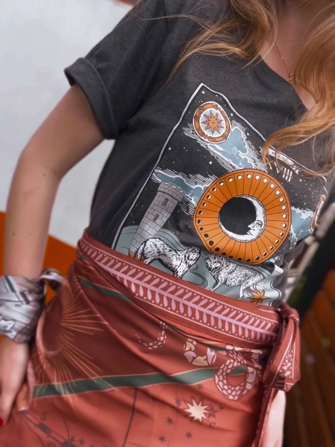 Camiseta La Luna, Gris