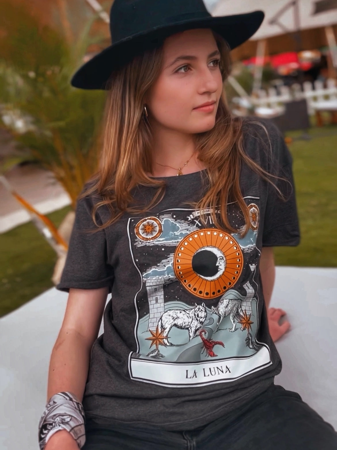 Camiseta La Luna, Gris
