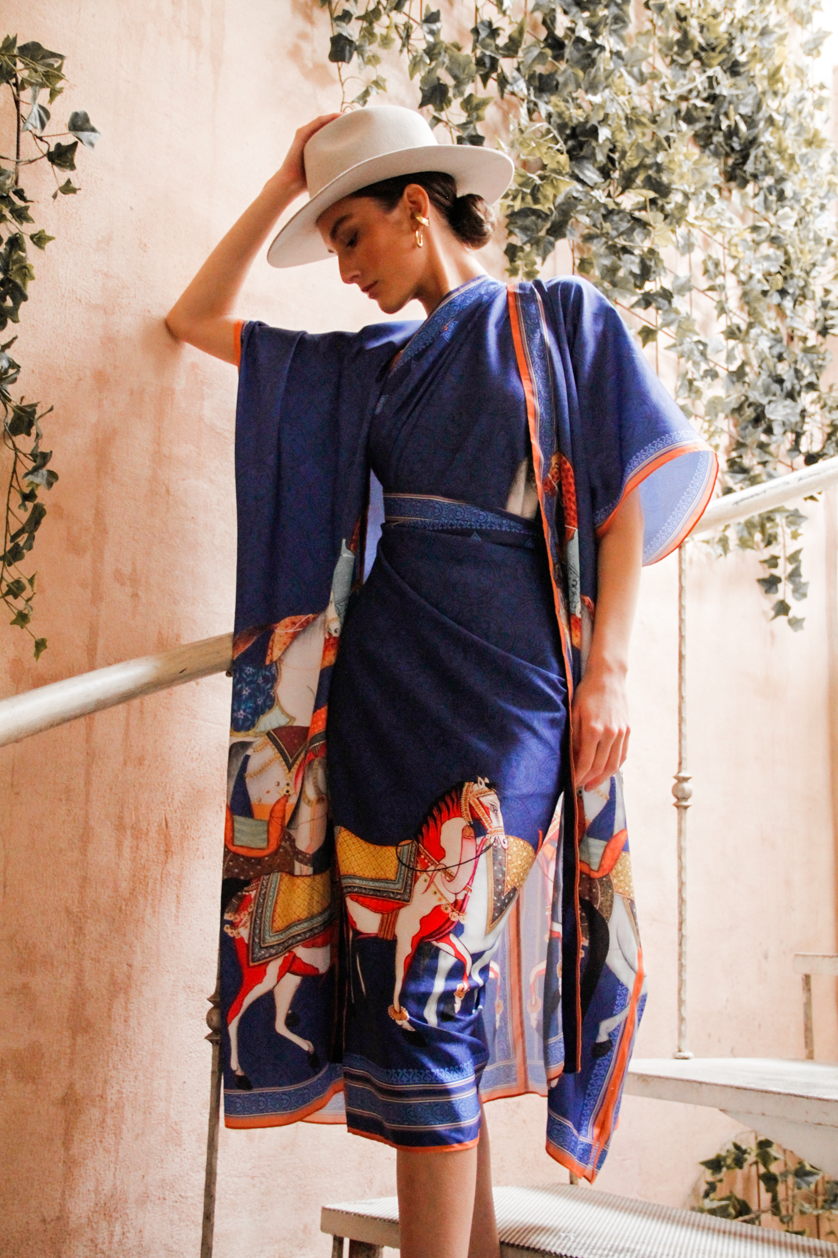 Sari Pallium, Azul/ Vestido - Falda