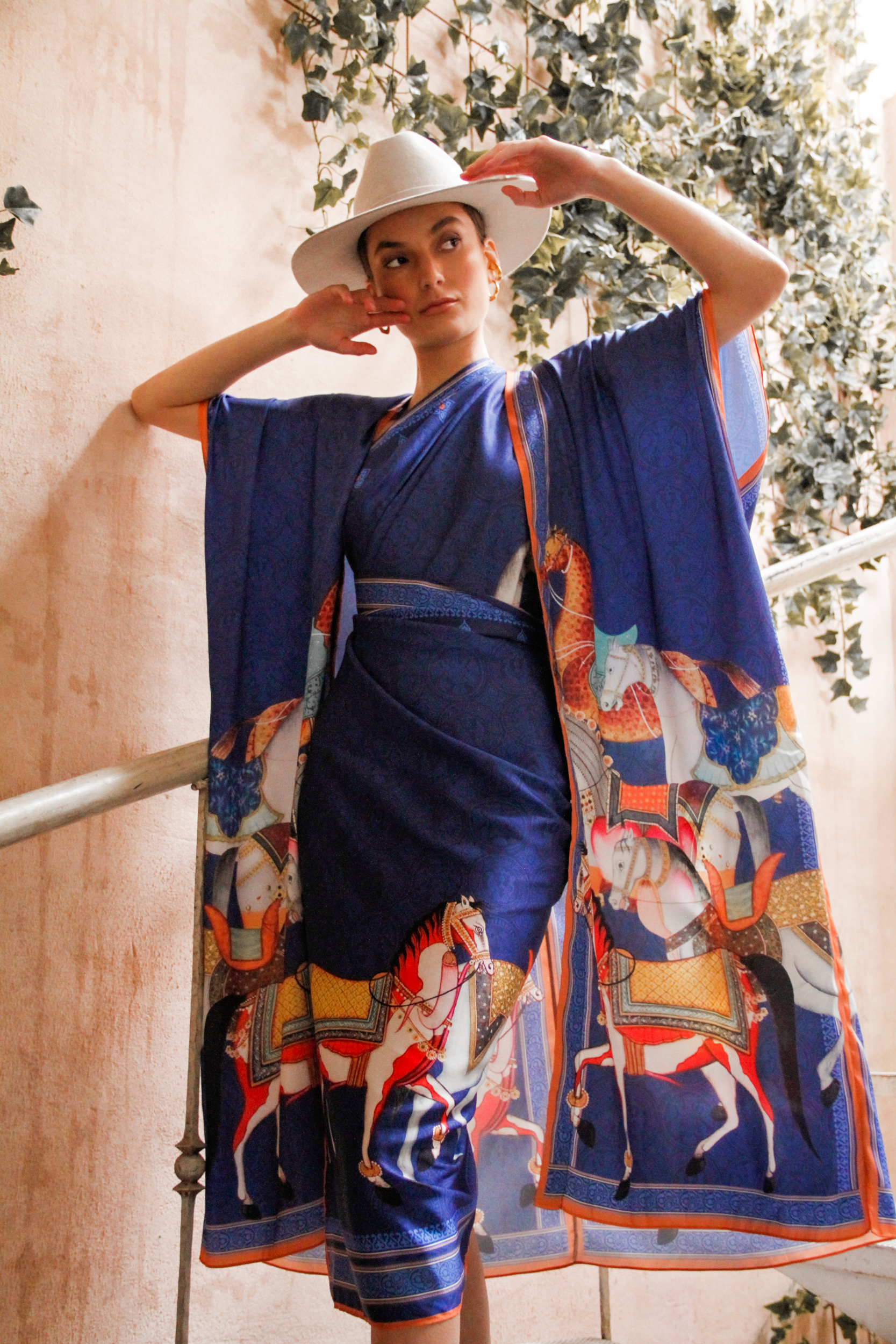 Sari Pallium, Azul/ Vestido - Falda