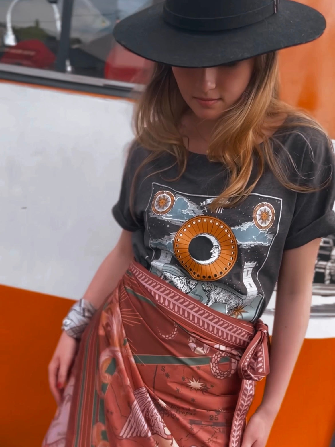 Camiseta La Luna, Gris