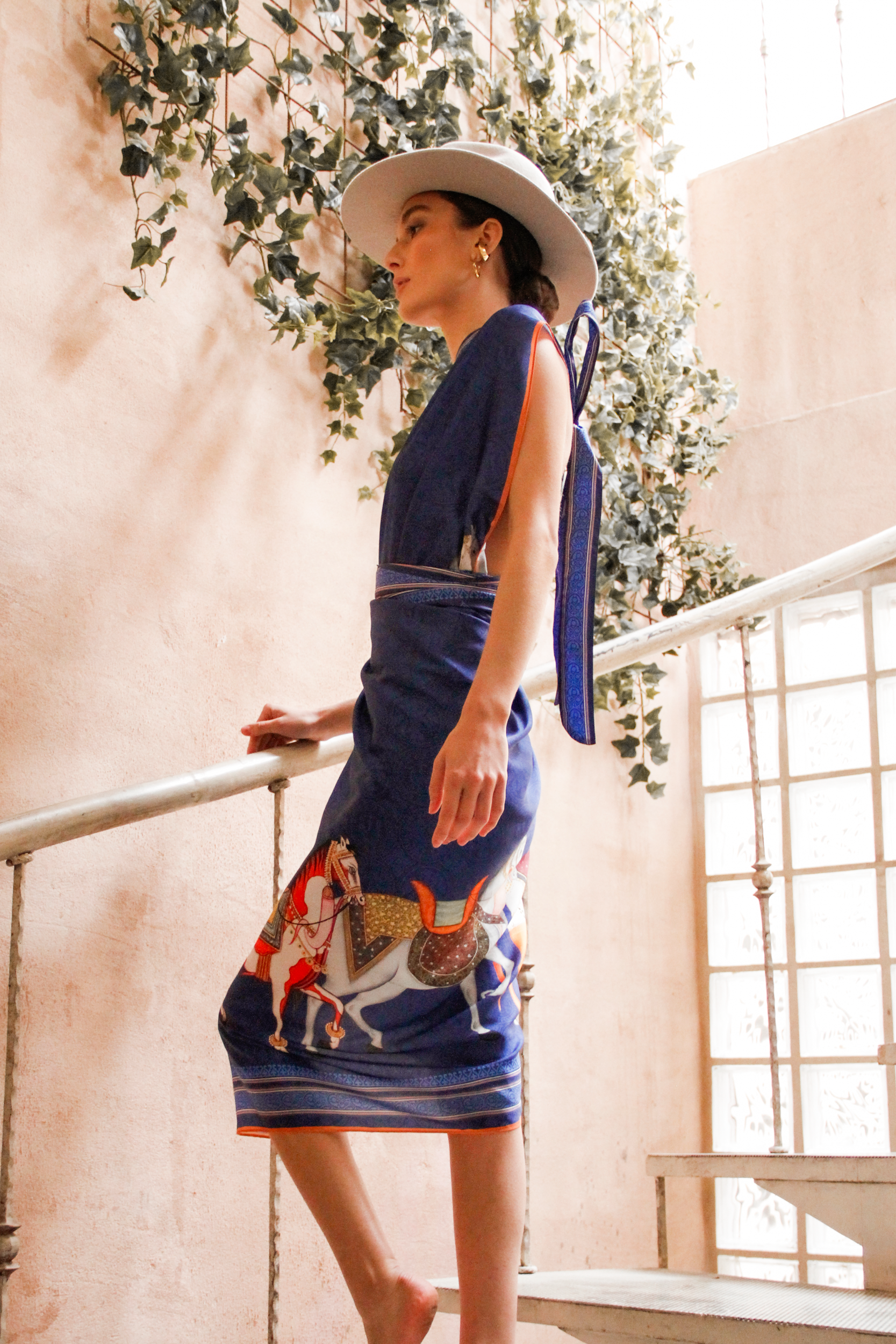 Sari Pallium, Azul/ Vestido - Falda