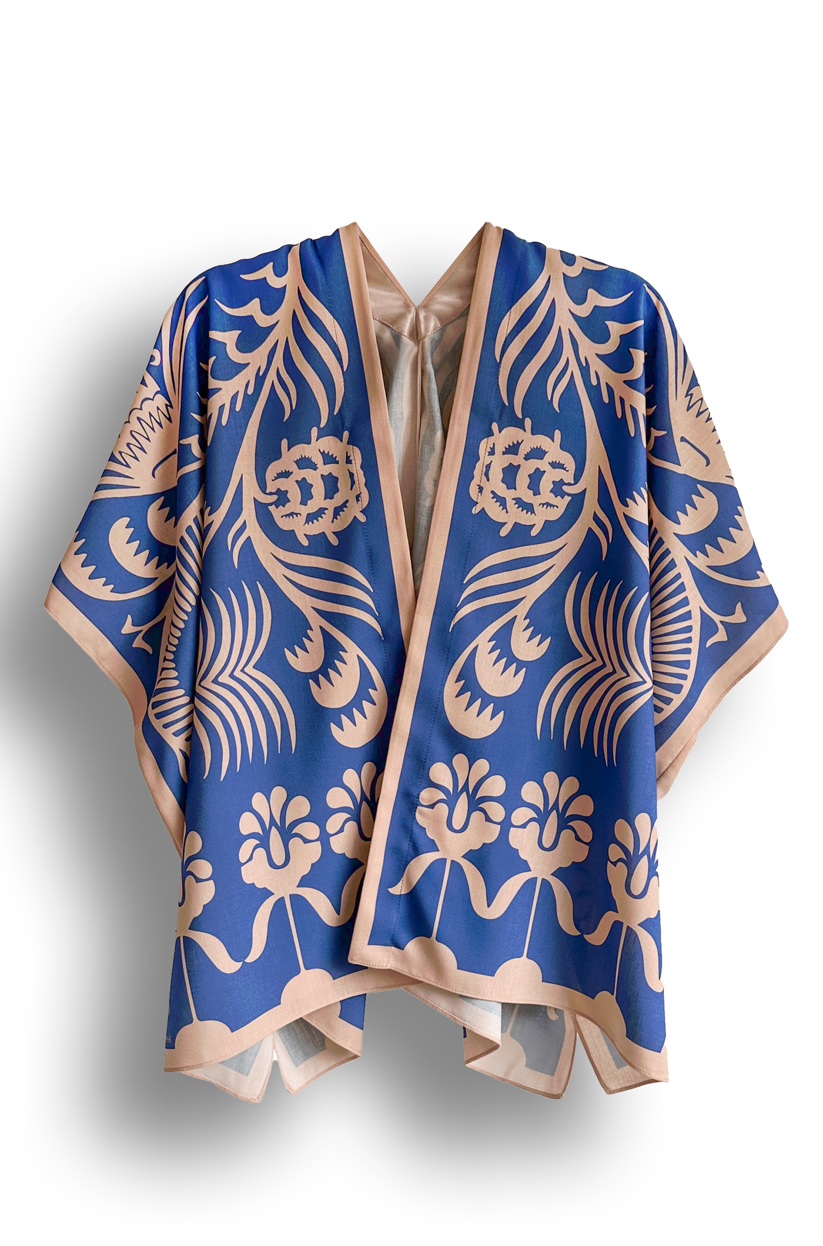Kimono Corto Agave Azul, Lino