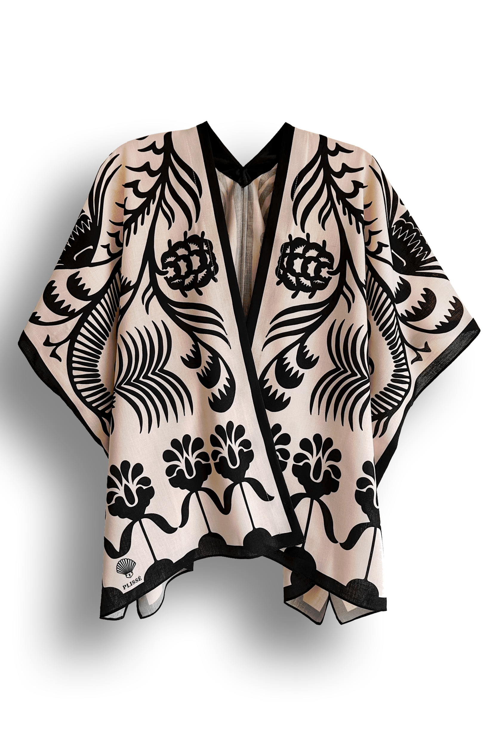 Kimono Corto Agave Blanco, Lino
