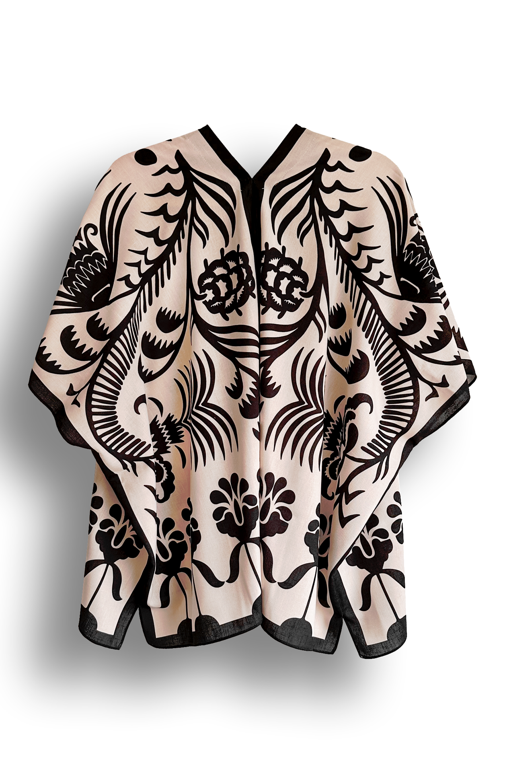 Kimono Corto Agave Blanco, Lino