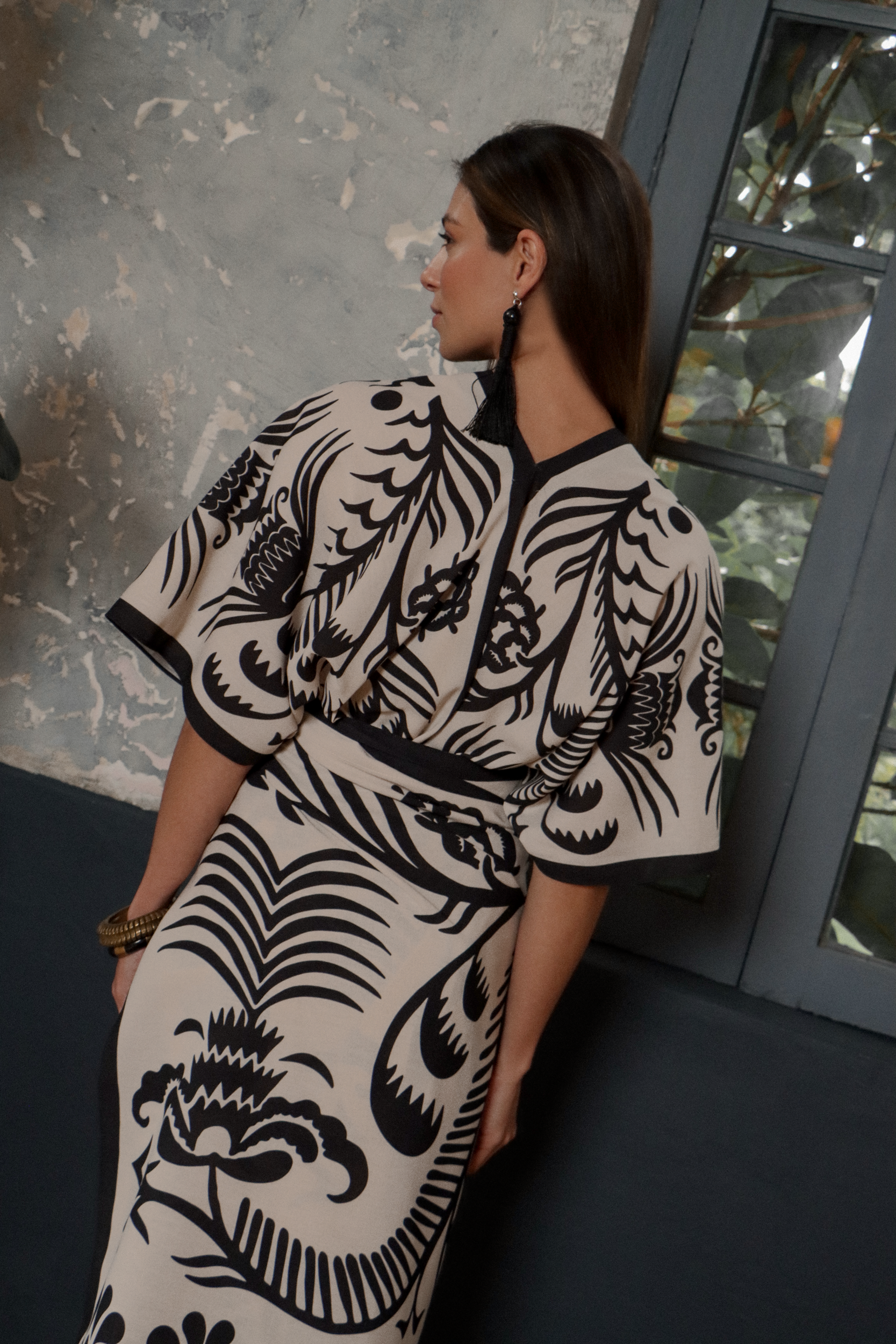 Sari Agave, Blanco / Vestido - Falda