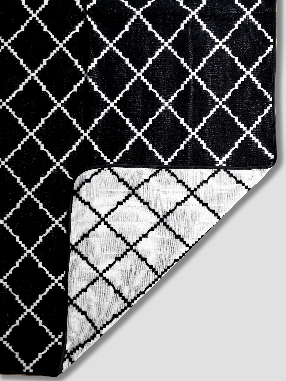 Manta Royal - Negro y blanco.