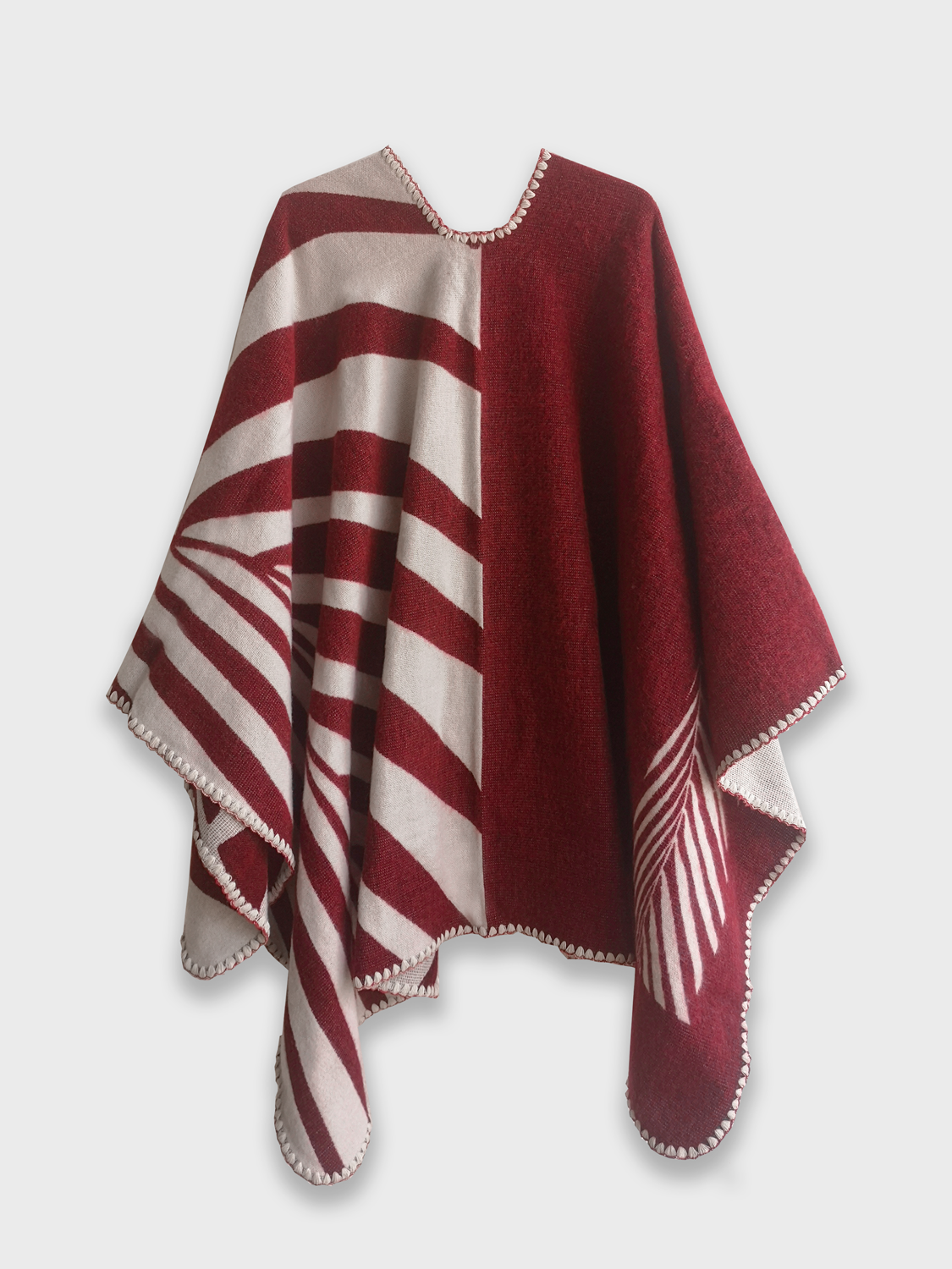 Poncho Natura - Rojo.