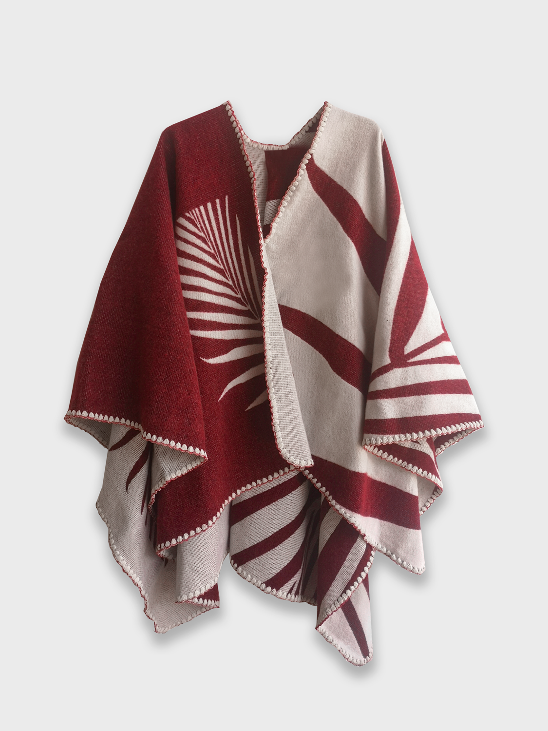 Poncho Natura - Rojo.