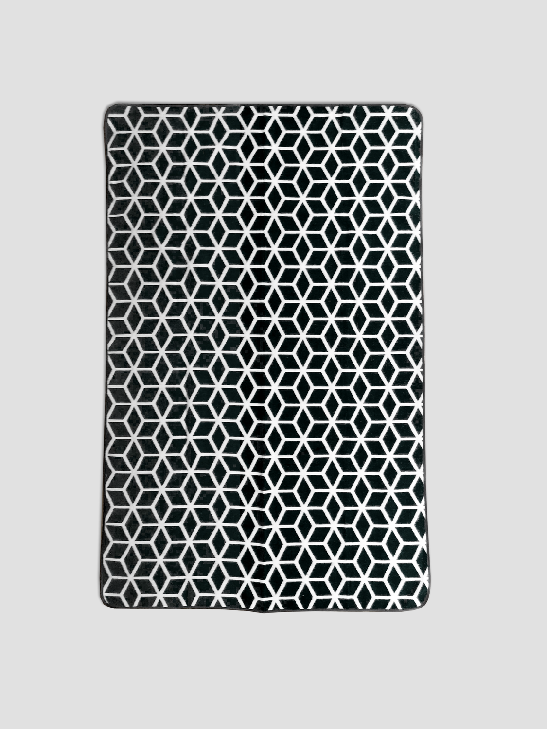 Manta Cubos, Negro - blanco.