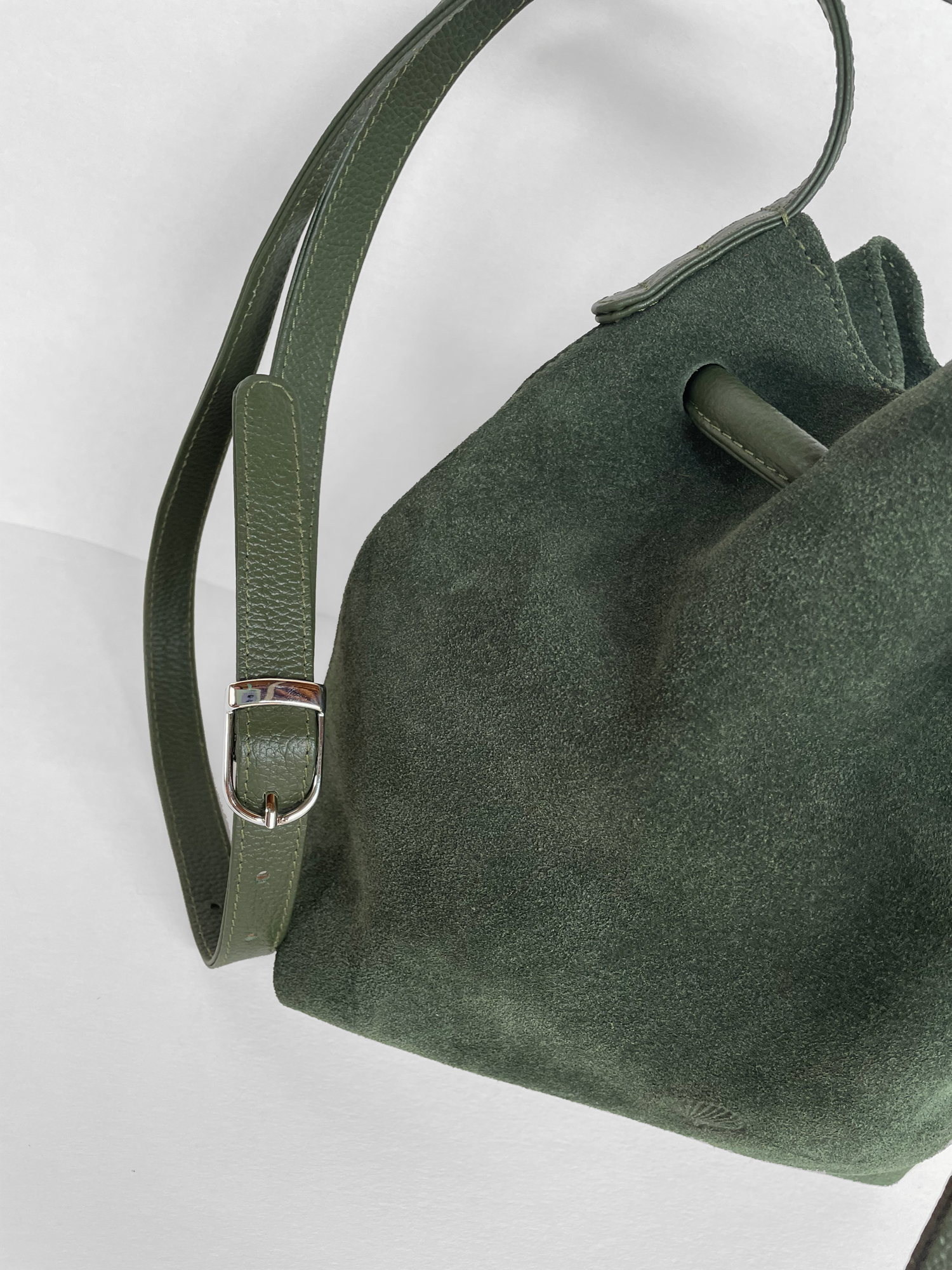 Boho Bucket - Verde, Edición en gamuza.