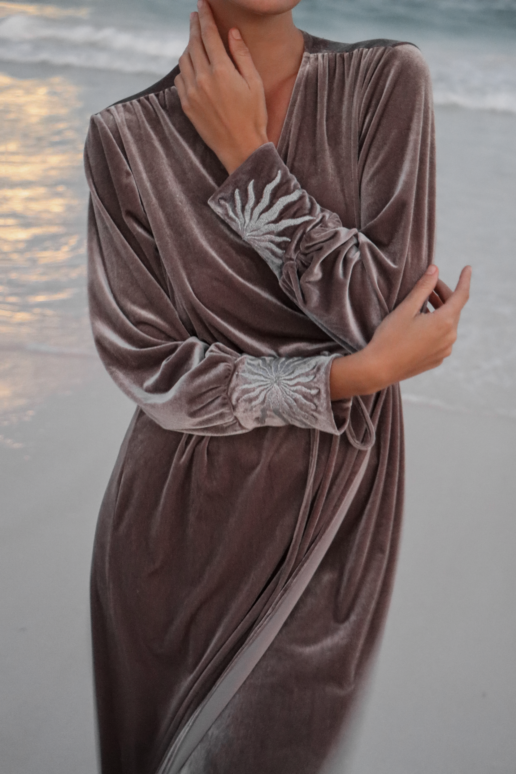 Kimono Solsticio, Gris Plata