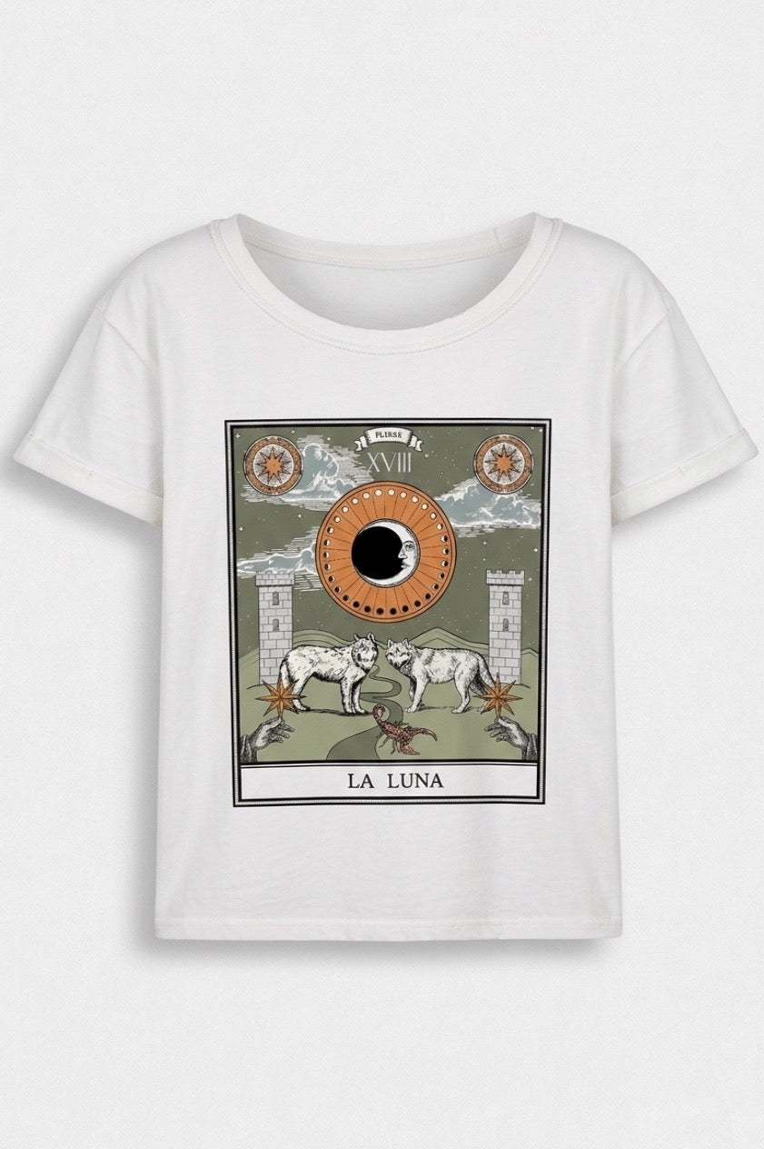 Camiseta La Luna, Blanca
