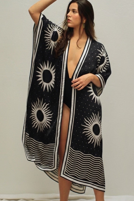 Kimono Soles, Blanco y Negro