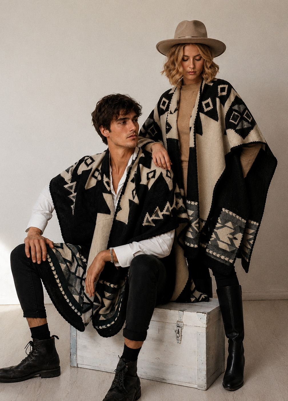 Poncho Aras - Negro