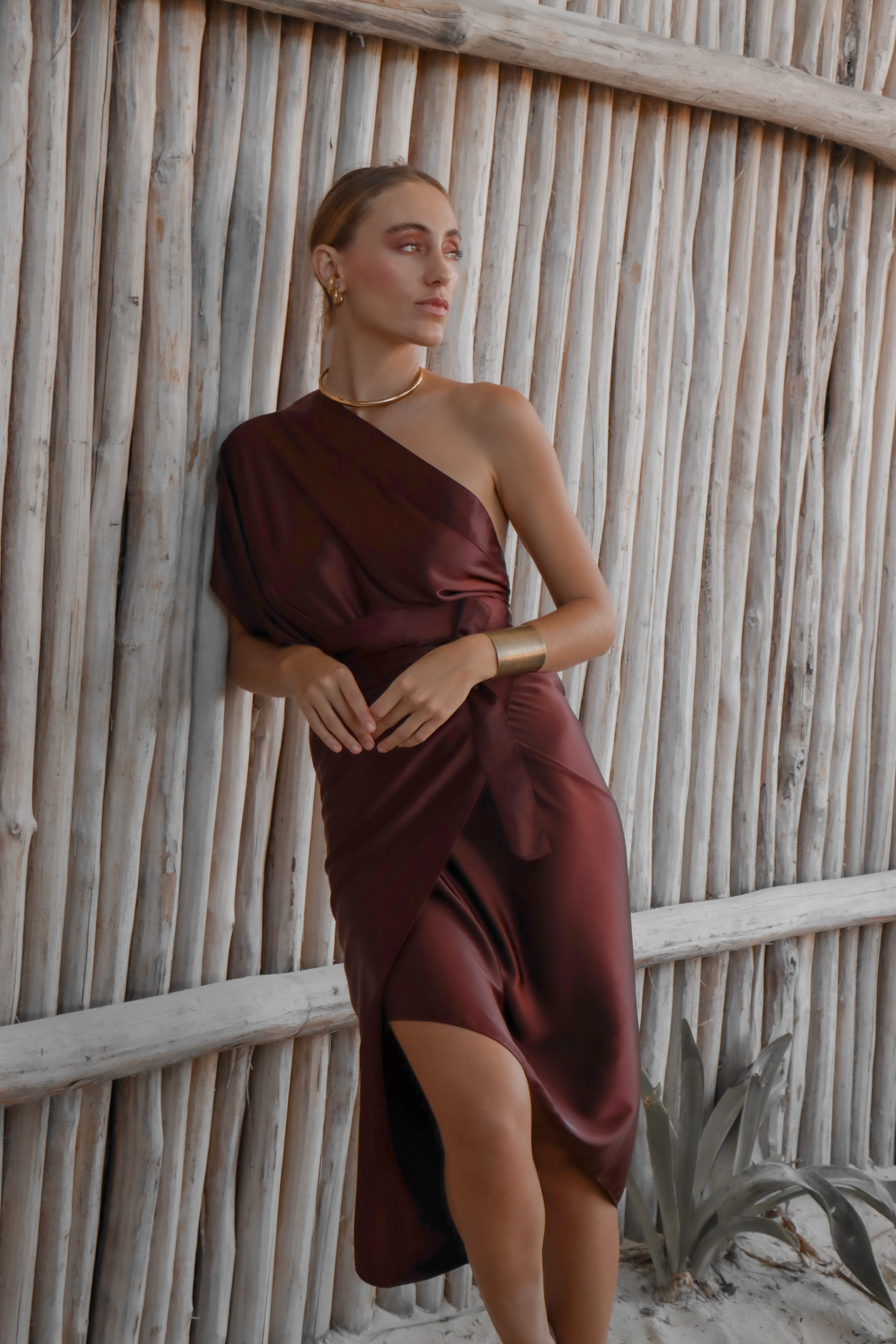 Sari Equinoccio, Bronze / Vestido - Falda