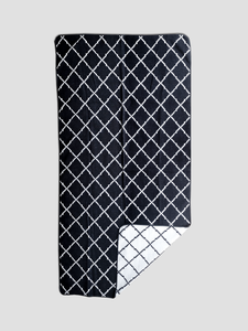 Manta Royal - Negro y blanco.